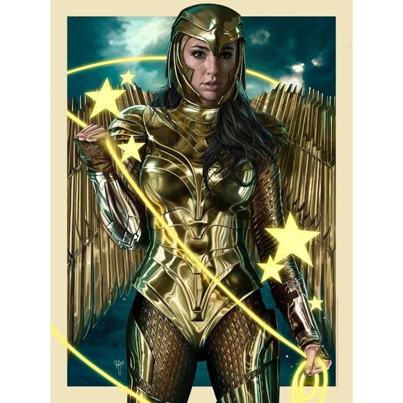 DC Wonder Woman Juan Burgos inged Armor glicee art print -Bottleneck gallery - Picture 1 of 3
